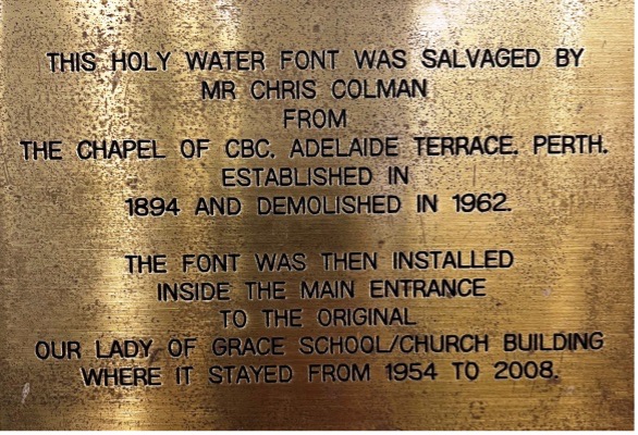 Holy Water Plaque